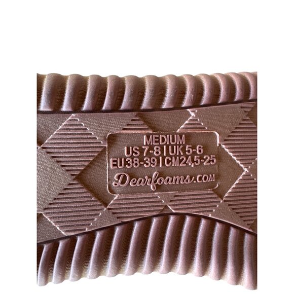 Dearfoams Womens Energy Return Slippers Size 7-8 Medium Faux Fur Lined - Picture 4 of 9